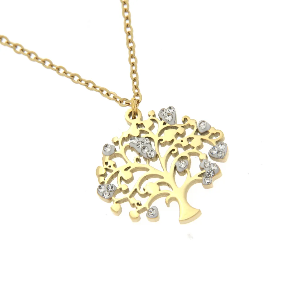 Albero della Vita  3120 - Collana Fine in Acciaio - Albero della Vita  3120 - Collana Fine in Acciaio