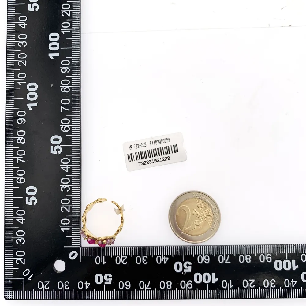 Mix Perline Colorate-15pz Anelli Regolabili in Acciaio - APA-732-229