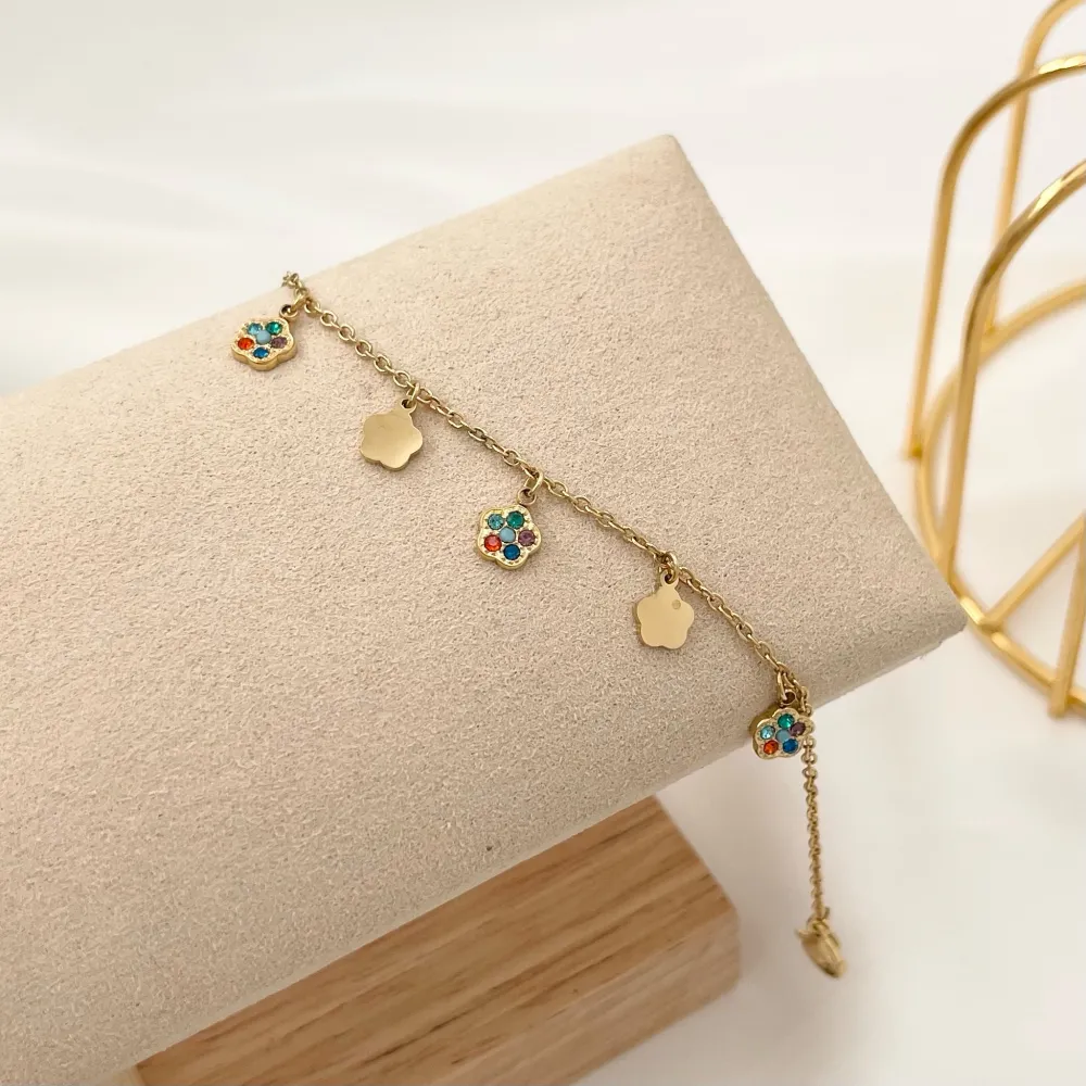 Fiore-Bracciale in Acciaio - BAC-103-AA2344B