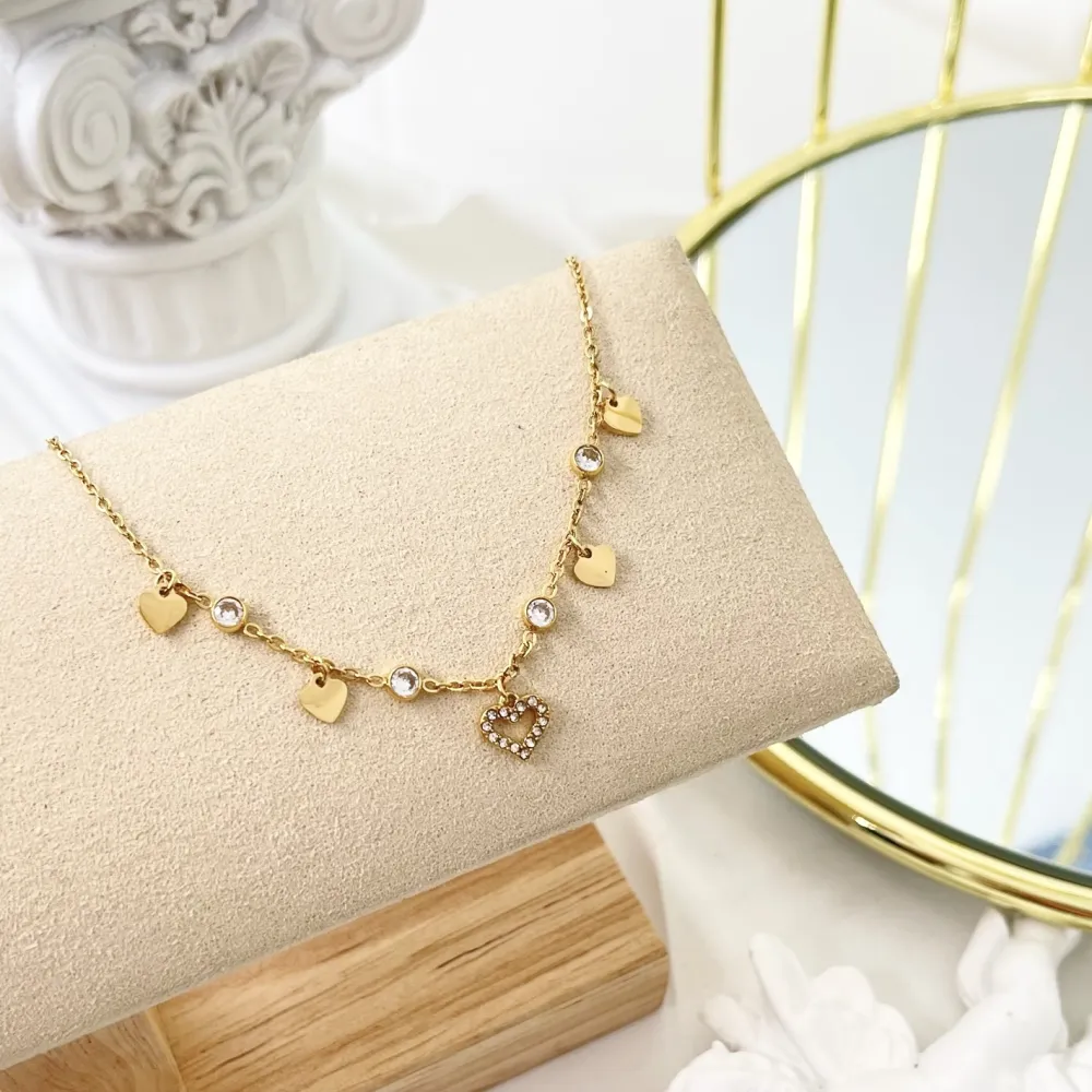 Cuore Vuoto -Bracciale in Acciaio con Chiusura - BAC-103-AA3469B