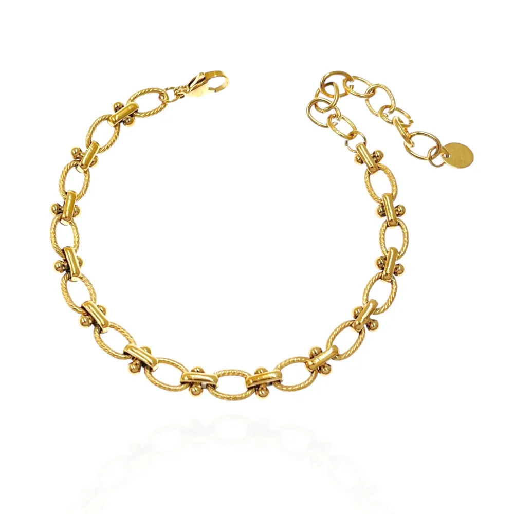 Catena-Bracciale in Acciaio con Chiusura - BAC-103-AA3583B