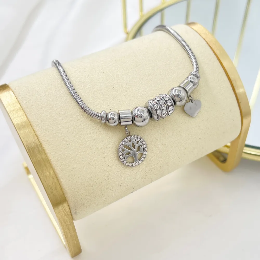 Charmes Albero della Vita-Bracciale in Acciaio - BAC-103-AA3636B