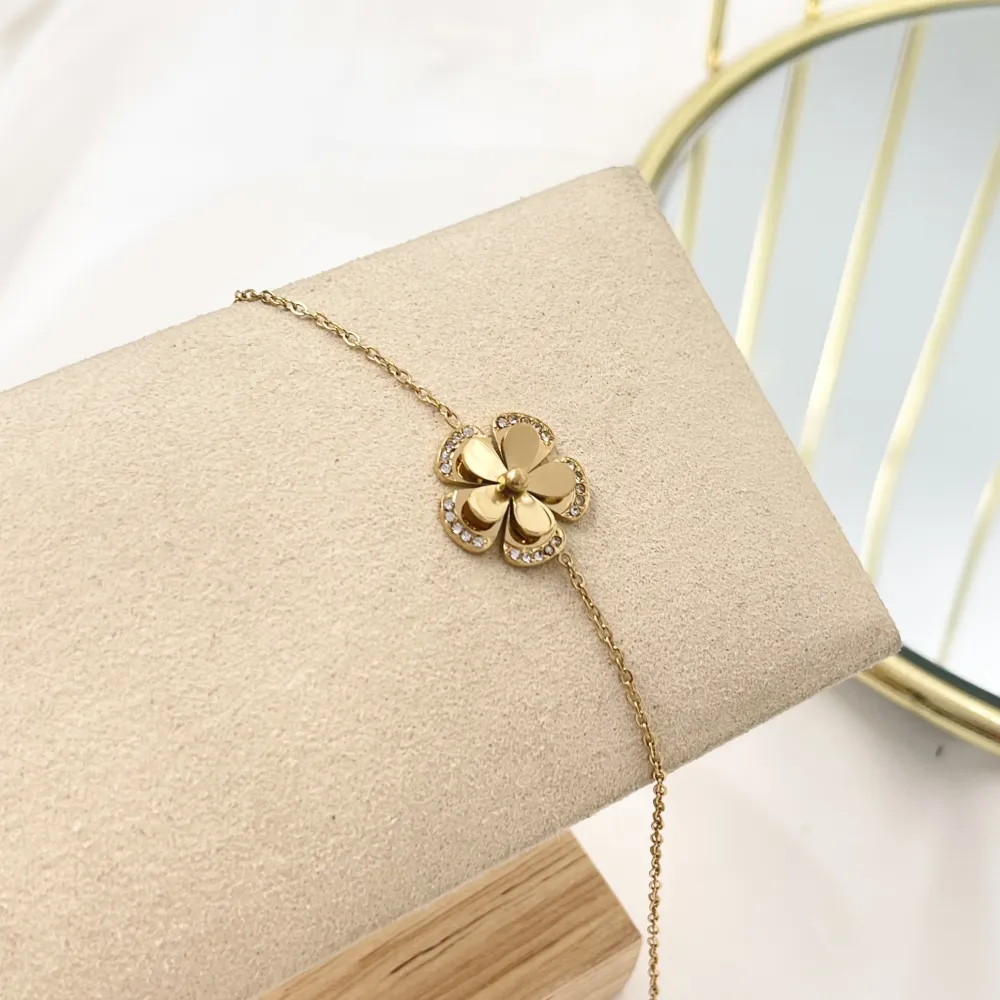 Fiore-Bracciale in Acciaio - BAC-103-AA4144B