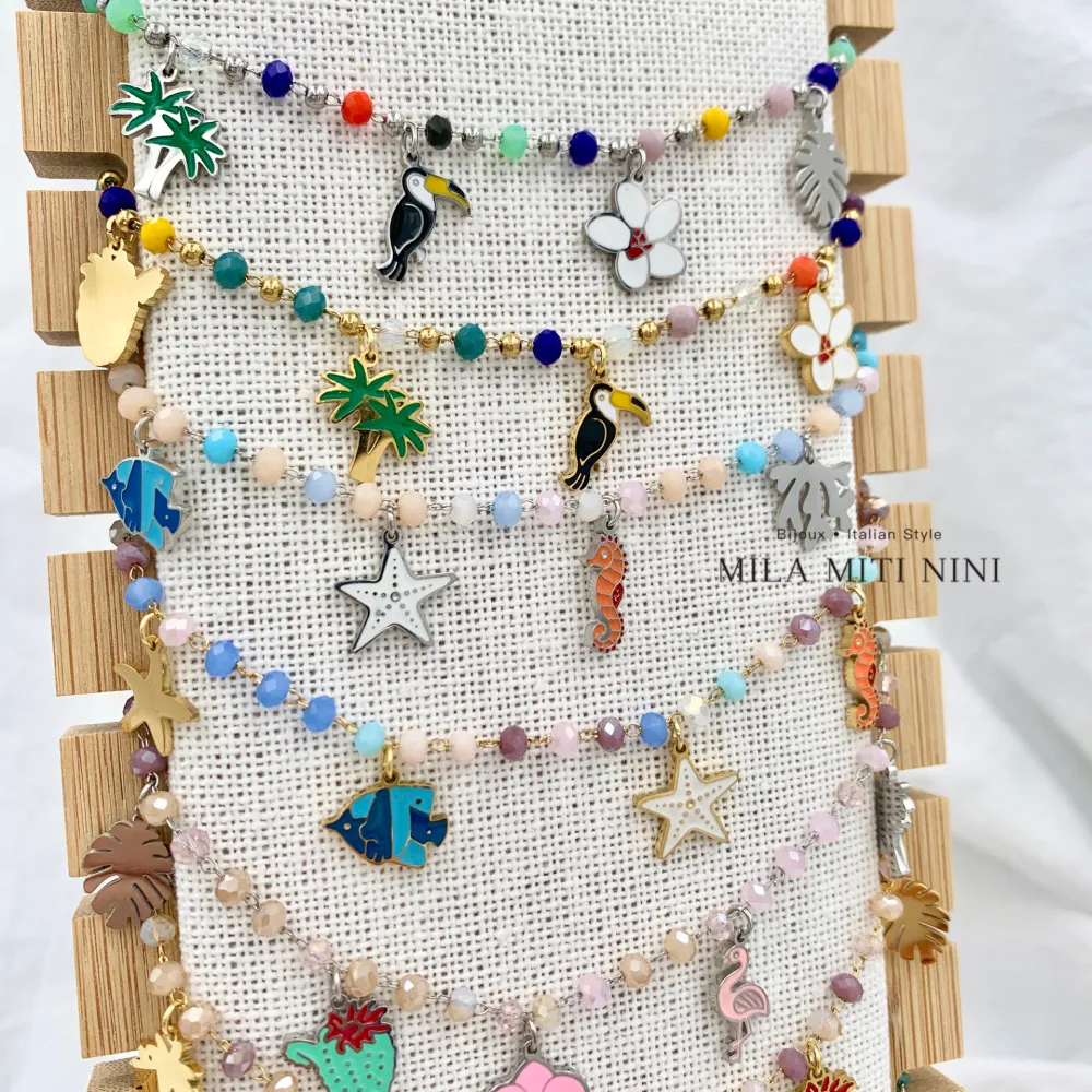 Tropicale Tucano Palma-Bracciale in Acciaio con Chiusura - BAC-413-1822