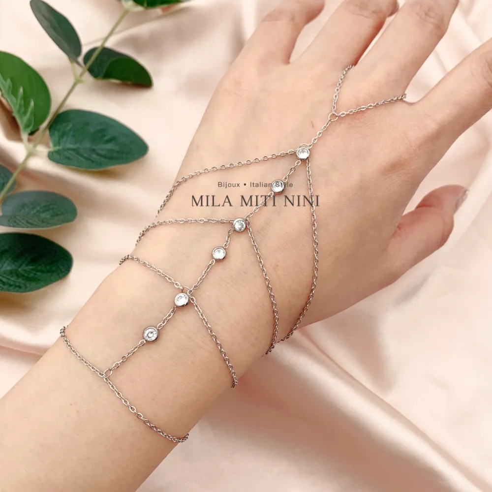 Punto Luce Zirconia-Baciamano in Acciaio e Vetro - BAC-413-1849 Modello G