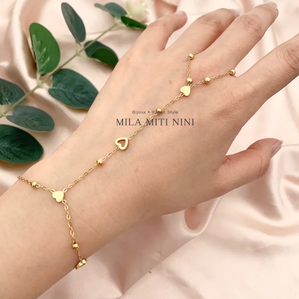 Cuore Vuoto-Baciamano in Acciaio - BAC-413-1853 Modello I