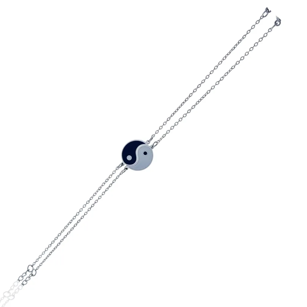 Ying Yang per Coppia-Due Bracciali in Acciaio - BAC-413-2042
