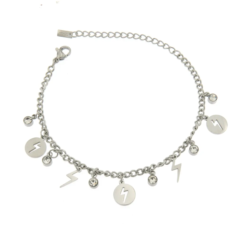 BAC7213-Fulmine- Bracciale in Acciaio - BAC-413-827