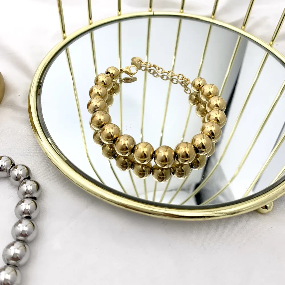 Pallina Grande 12mm-Bracciale in Acciaio - BAC-732-244