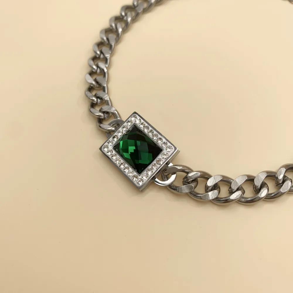 BAC7467-Groumette Rettangolo -Bracciale in Acciaio - BAC7467-Groumette Rettangolo -Bracciale in Acciaio