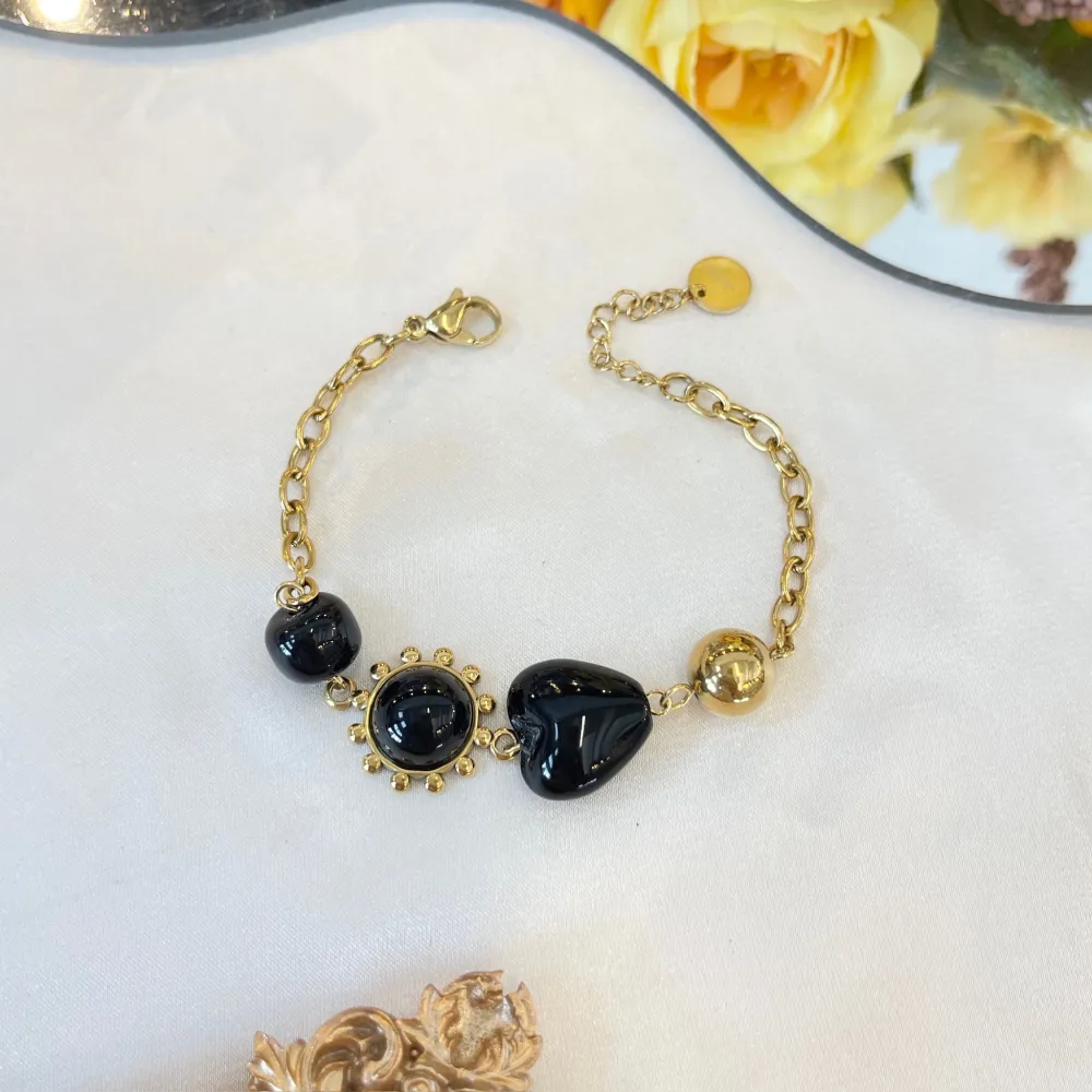 Cuore-Bracciale in Acciaio con Chiusura - BAC-765-85