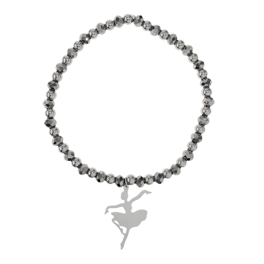 Nota Musicale Ballerina-Bracciali Tris Elastici in Acciaio - BAE-413-0410