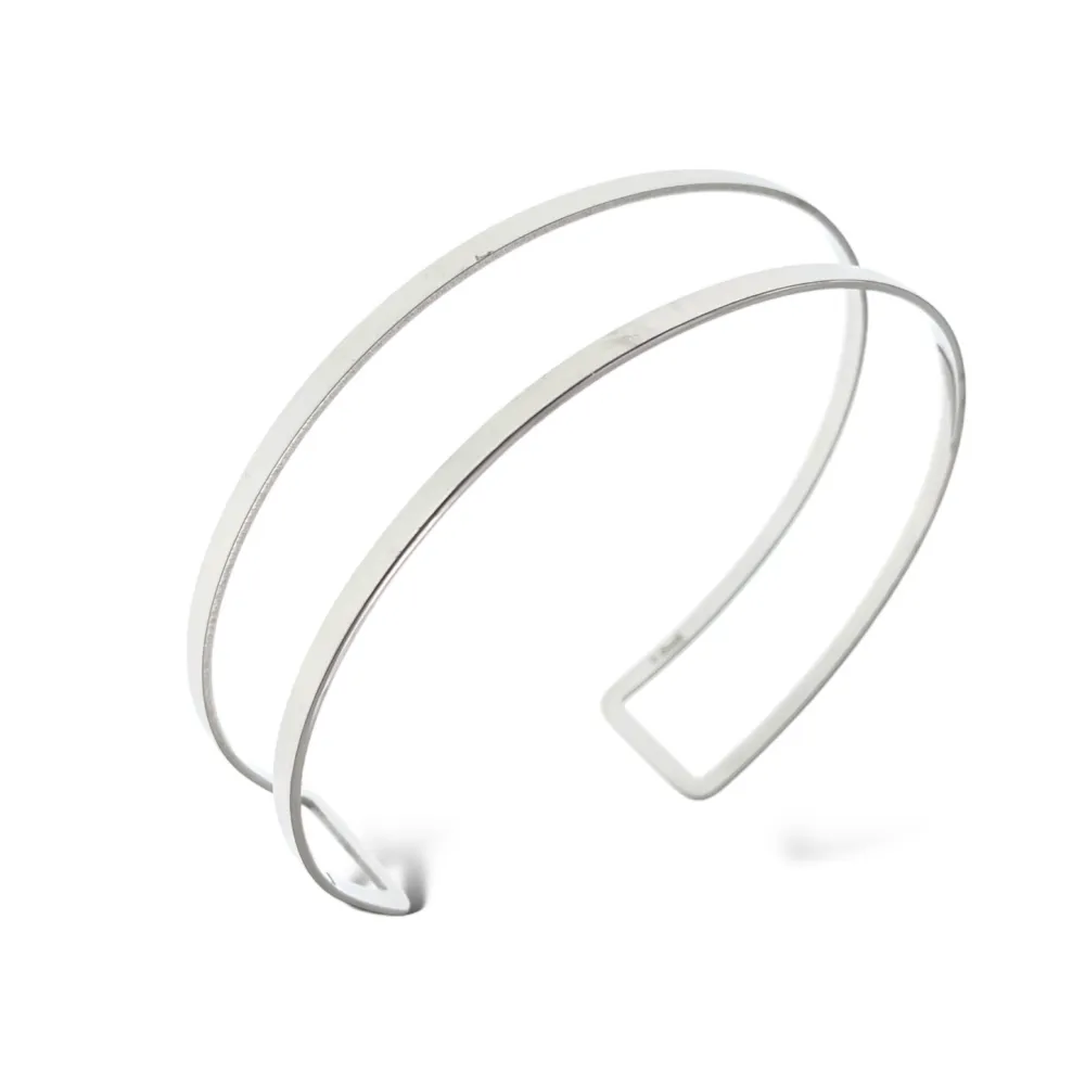 Semplice -Bracciale da Braccio in Acciaio - BAR-413-002