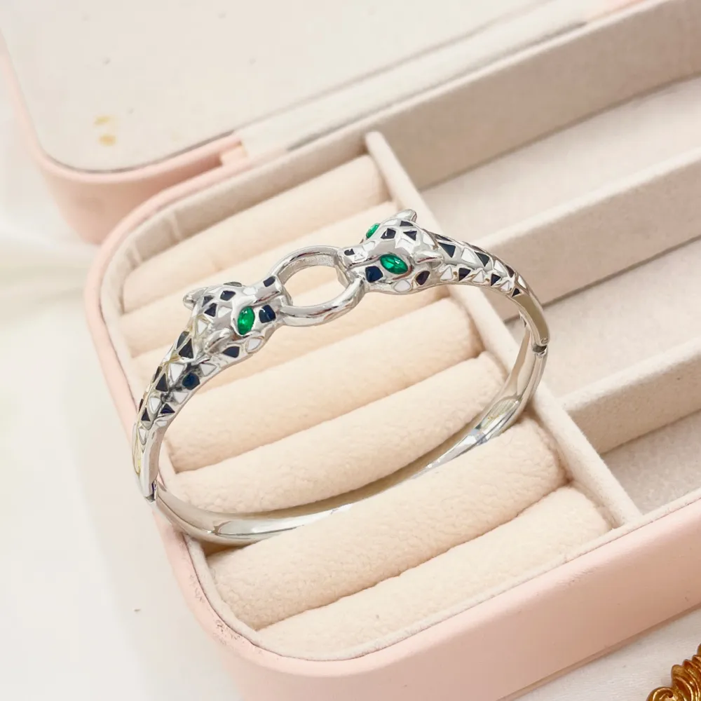 Pantera--Bracciale Rigido in Acciaio - BAR-413-121