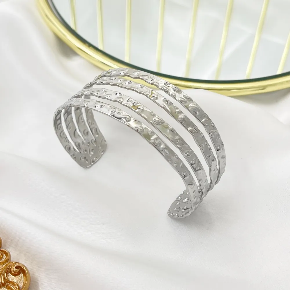 Multifilo -Bracciale Rigido in Acciaio - BAR-413-6704