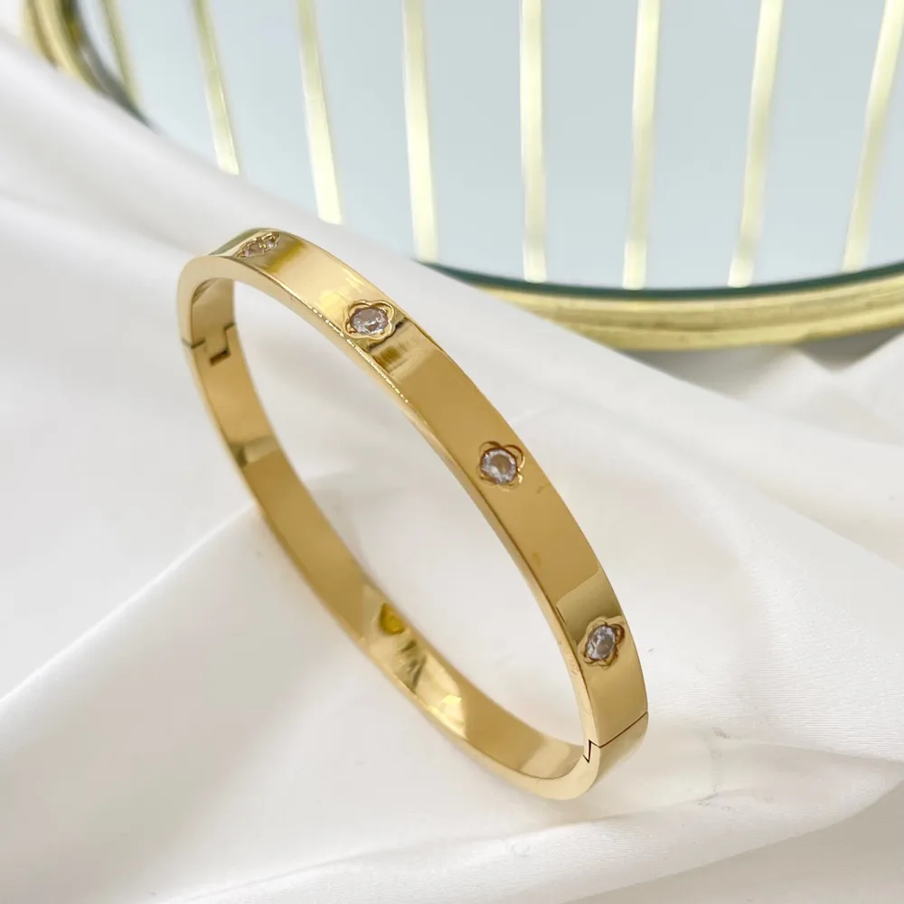 Punto Luce  -Bracciale Rigido in Acciaio - BAR-413-8420