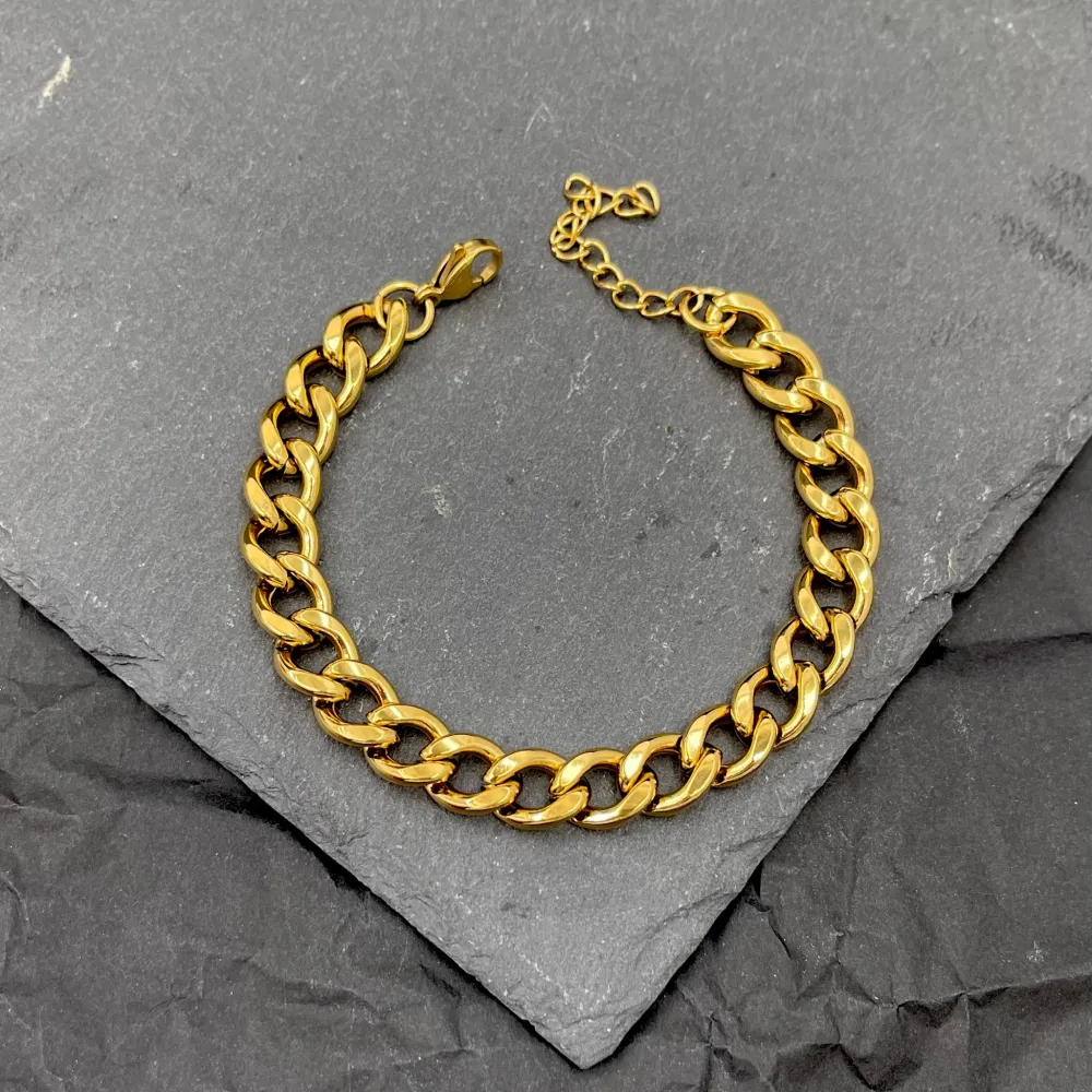 Catena 9mm 1.4NK3.1-Bracciale Unisex in Acciaio - BAU-208-244 9mm