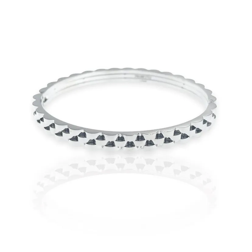 Semplice -Bracciale Rigido in Acciaio da Uomo - BAU-413-1244