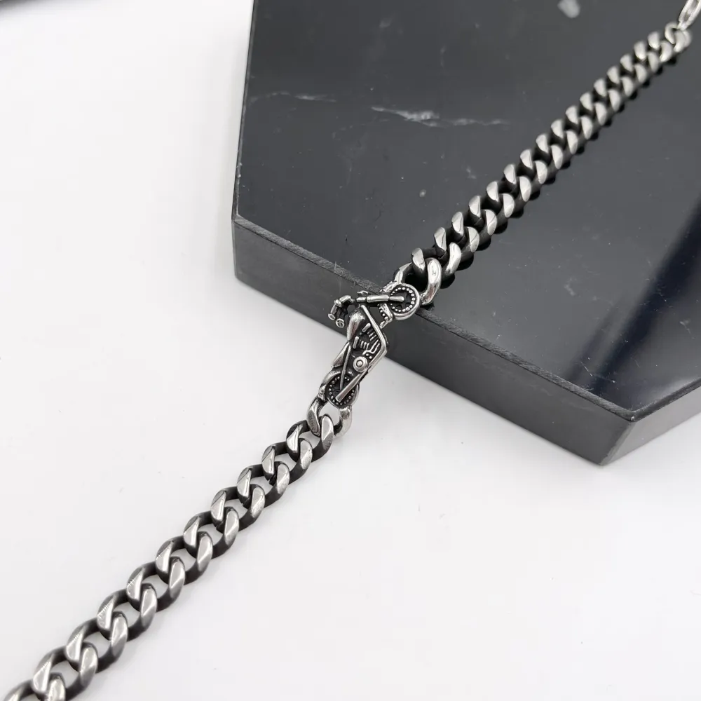 Moto-Bracciali in Acciaio da Uomo - BAU-600-B118