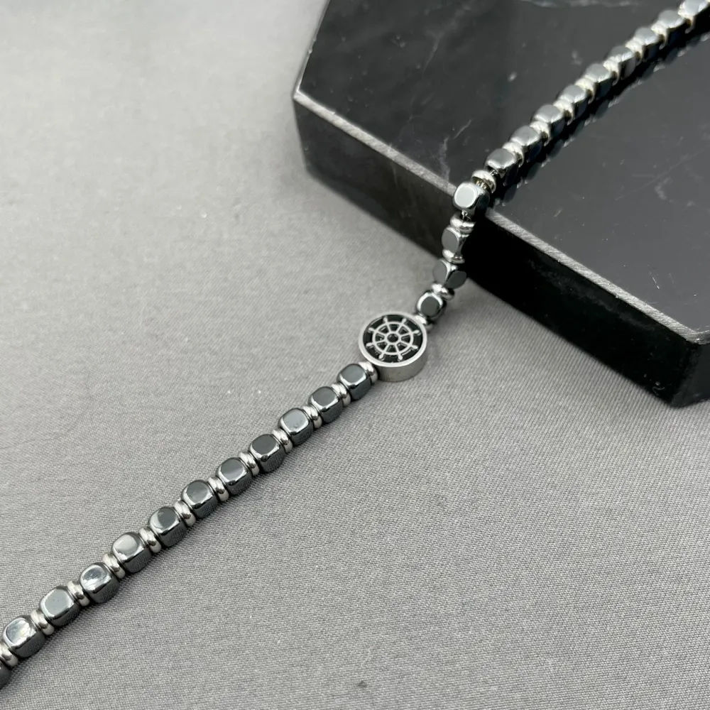 Timone-Bracciale in Acciaio da Uomo - BAU-600-B124