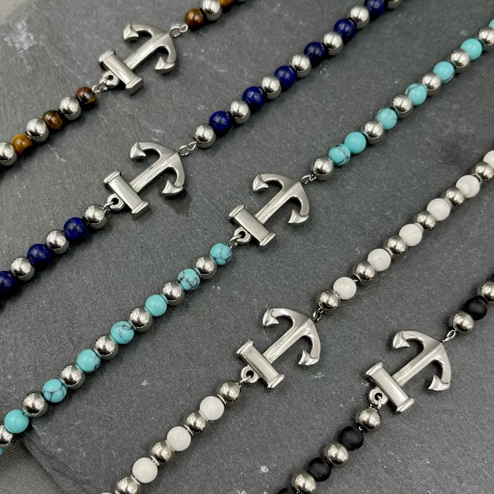 A'ncora-Bracciale in Acciaio da Uomo - BAU-600-B210