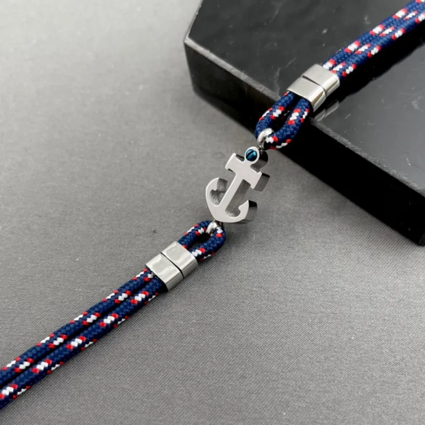 A’ncora-Bracciali in Acciaio da Uomo - BAU-600-B217