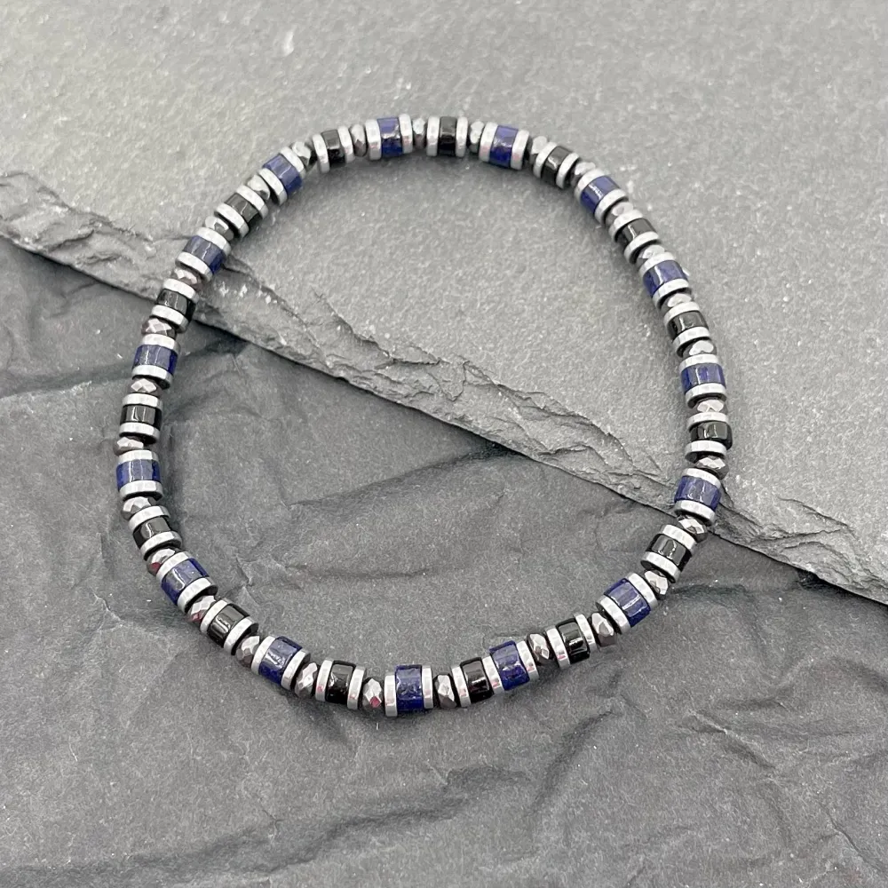 Semplice-Bracciale Elastico in Acciaio da Uomo - BAU-600-BMS30080