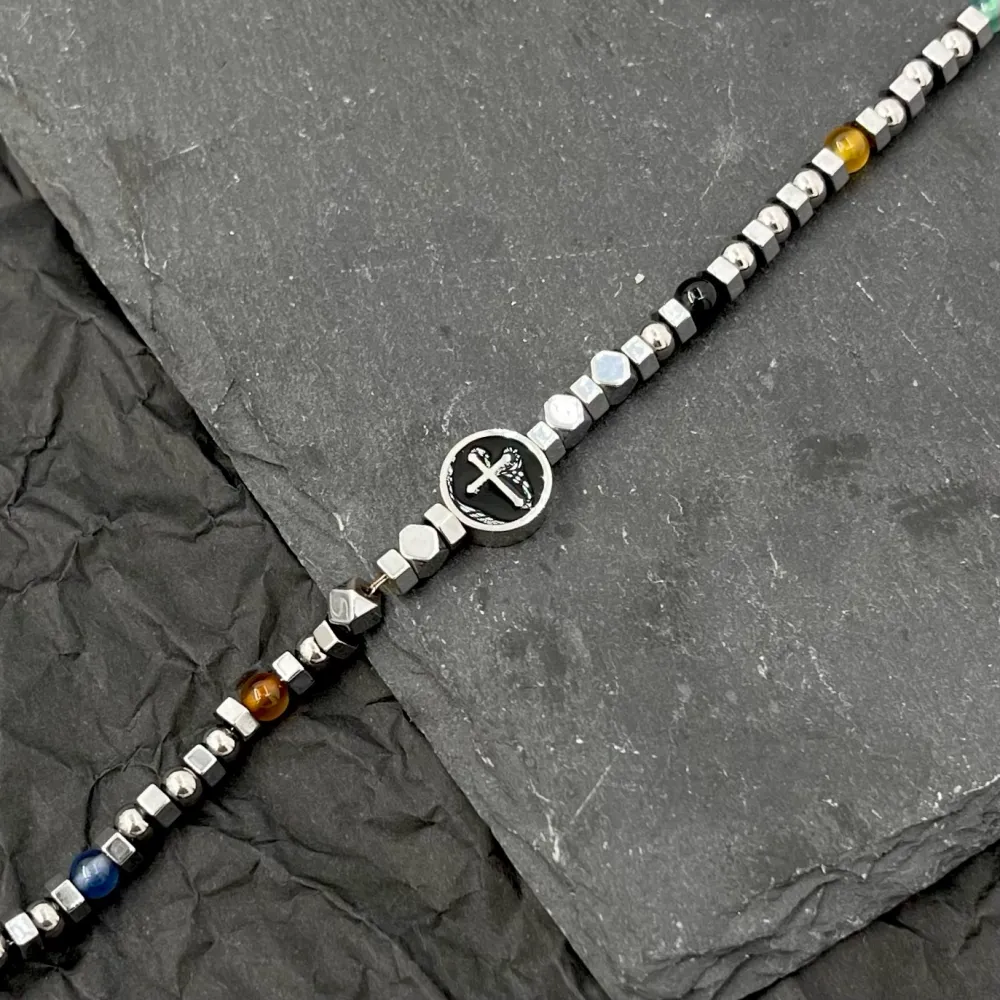 Croce-Bracciale in Acciaio da Uomo - BAU-600-H190