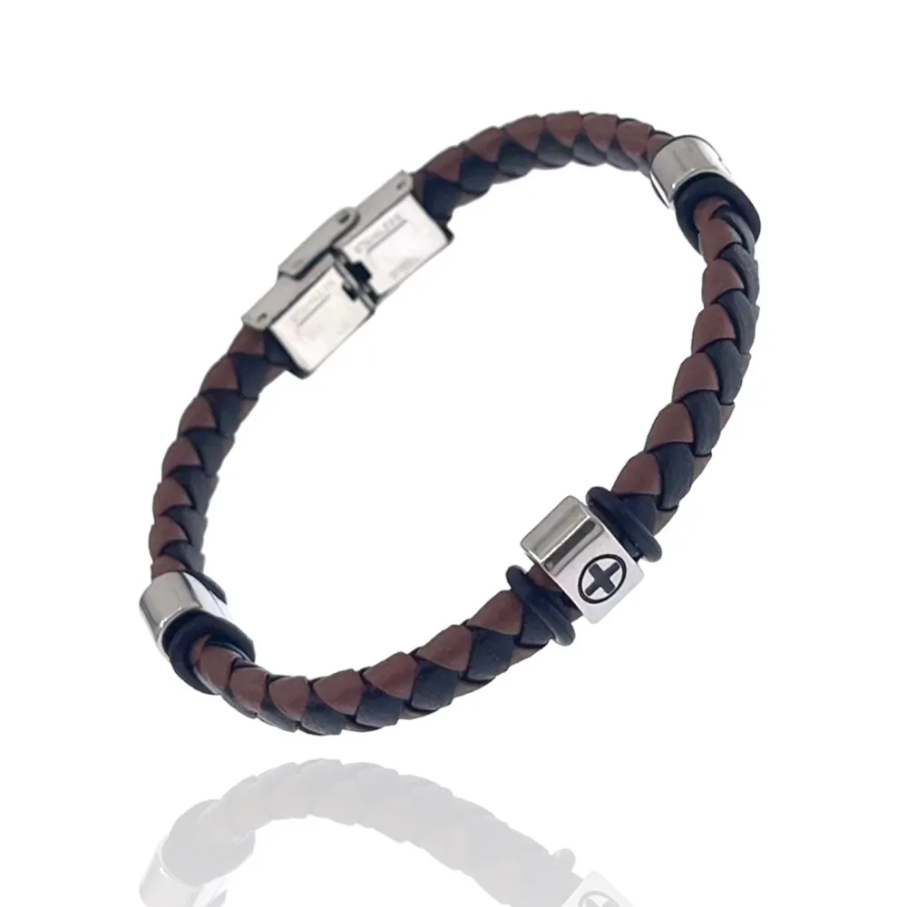 Crcoe-Bracciale in Acciaio da Uomo - BAU-600-H255
