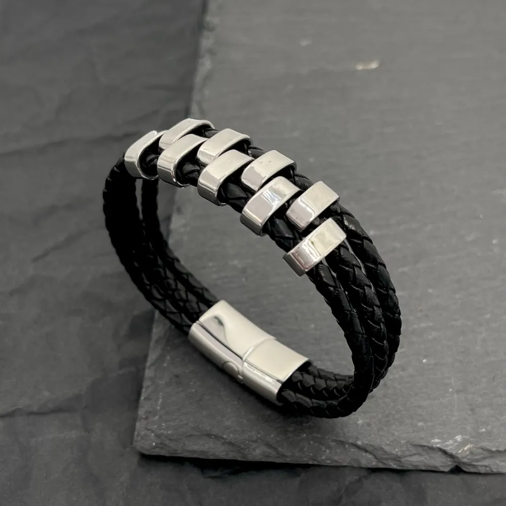 Semplice-Bracciale da Uomo in Acciaio - BAU-720-26