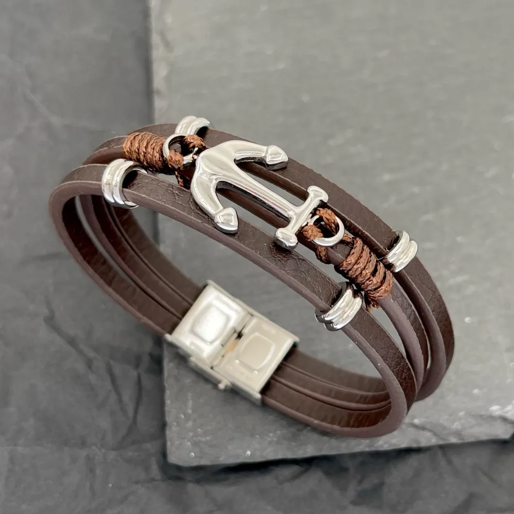 Ancora- Bracciale da Uomo in Acciaio - BAU-720-29