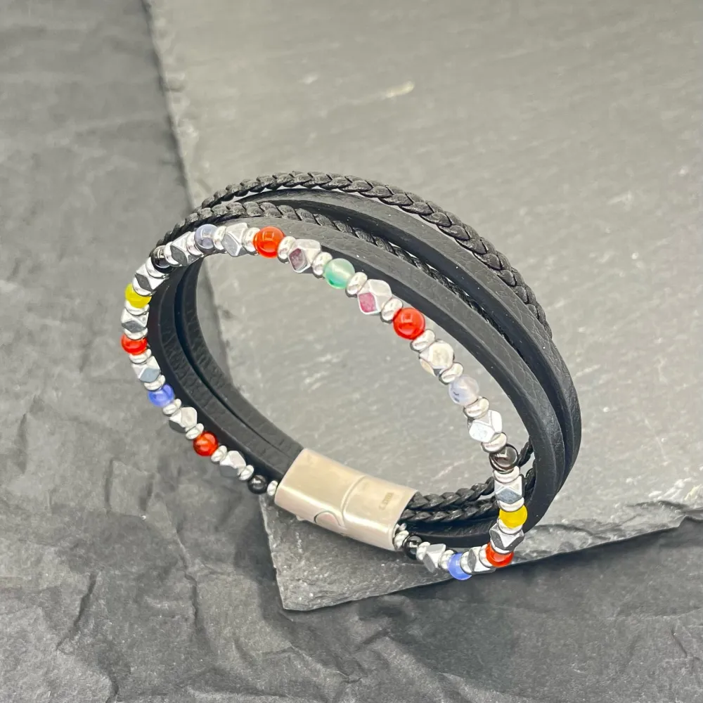 Multifili-Bracciale da Uomo in Acciaio - BAU-H600-260