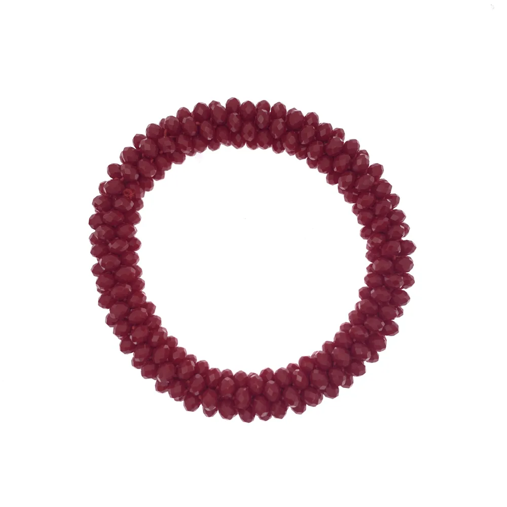 BCE1412-Cristalli - Bracciale Elastico - BCE1412-Cristalli Tonalità Rosso - Bracciale Elastico