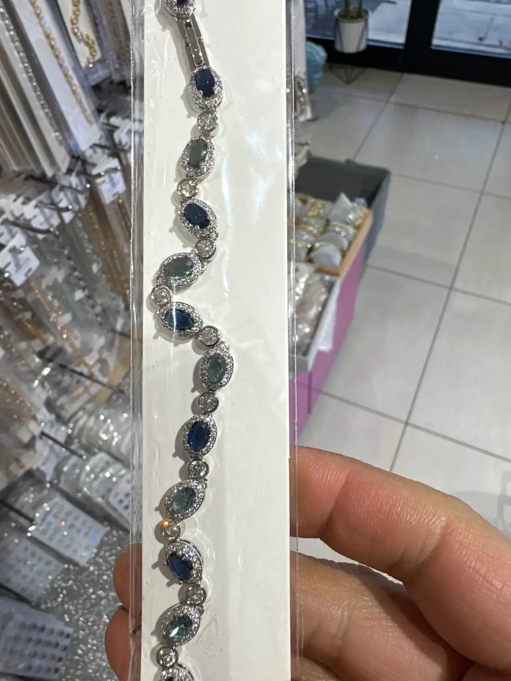 Ovale e Punto Luce-Bracciale con Cubic Zirconia - BMZ-103-AA2639B