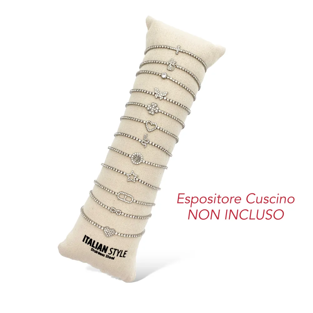 Tennis con Soggetti Mix-12Pz Bracciali in Acciaio - BPA-103-AA708-719B