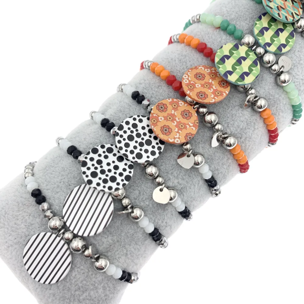 12Pz Bracciali Elastici in Acciaio+Cuscino in Omaggio - BPA104-26