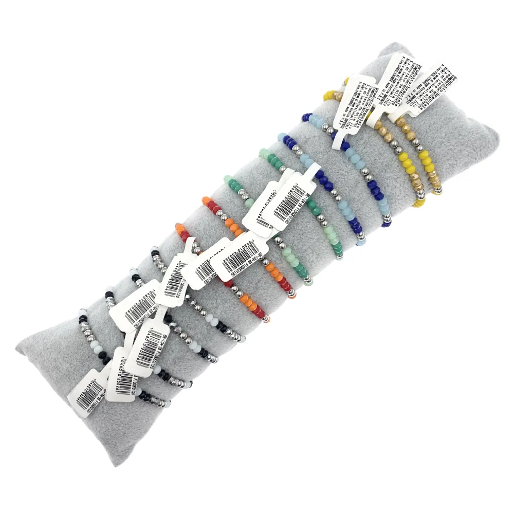 12Pz Bracciali Elastici in Acciaio+Cuscino in Omaggio - BPA104-26