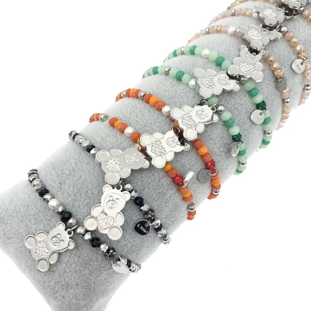 12Pz Bracciali Elastici in Acciaio+Cuscino in Omaggio - BPA104-31