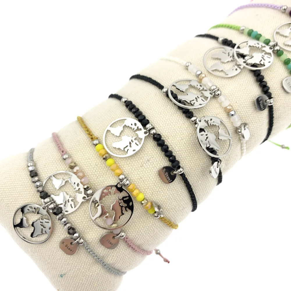 12Pz Bracciali in Acciaio Regolabili + Cuscino in Omaggio - BPA104-649