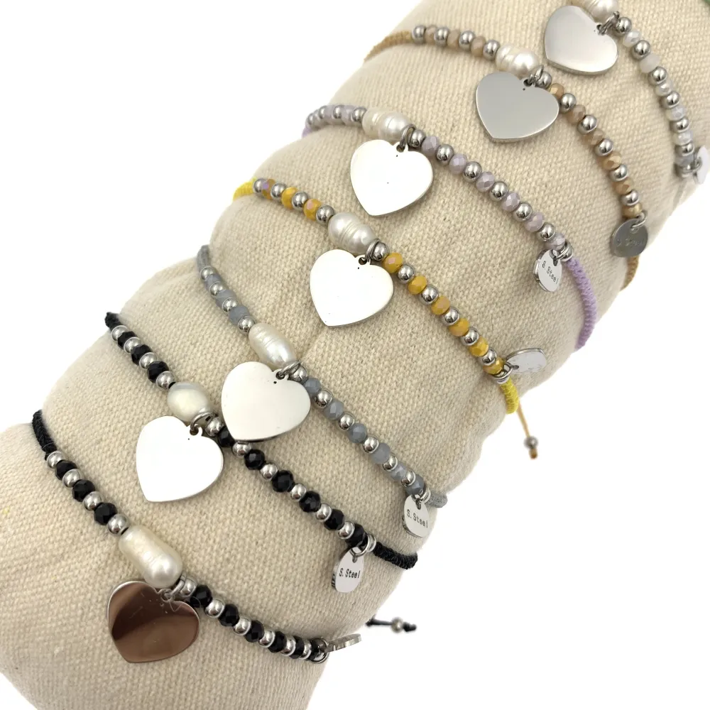 12Pz Bracciali in Acciaio Regolabili + Cuscino in Omaggio - BPA104-873