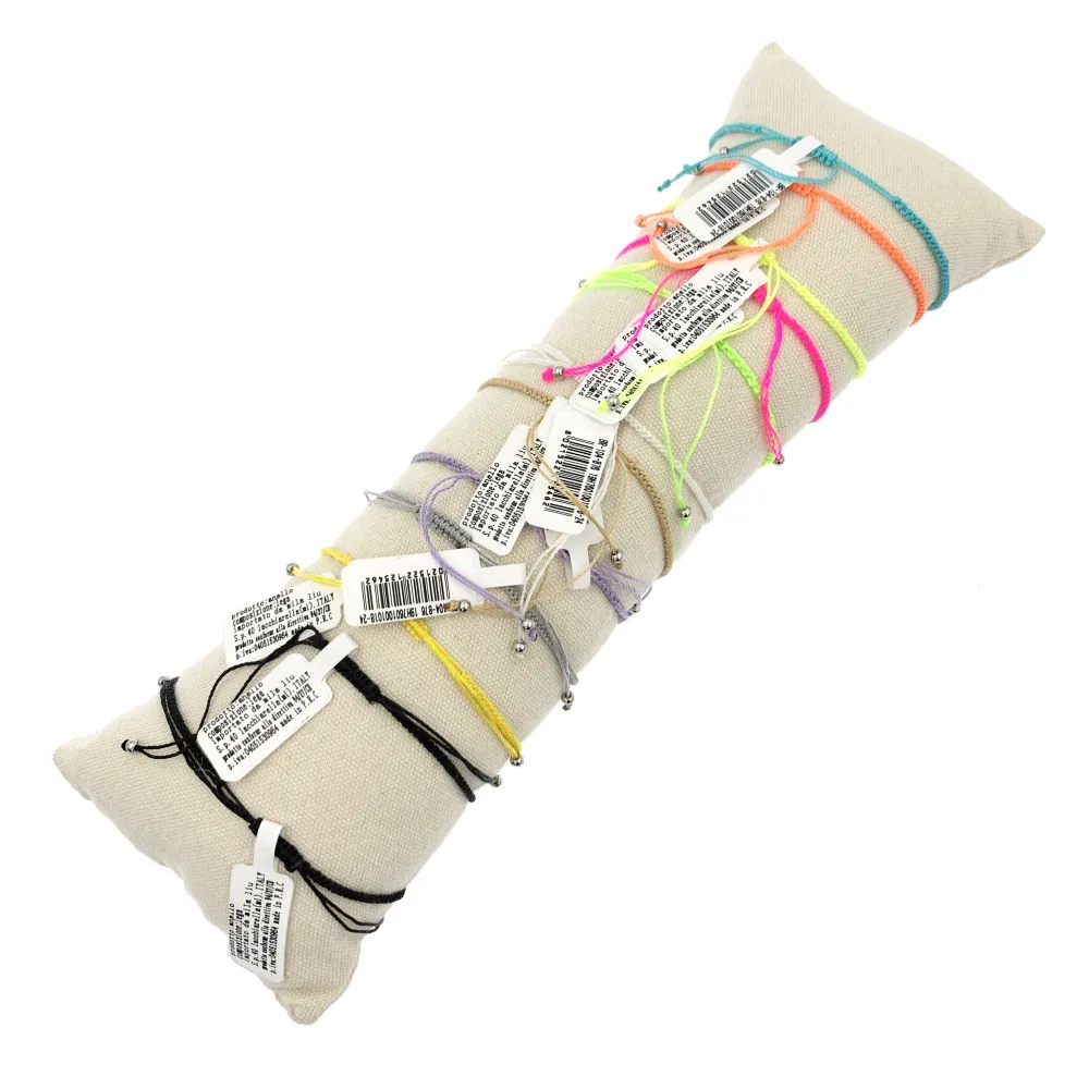 12Pz Bracciali in Acciaio Regolabili + Cuscino in Omaggio - BPA104-876