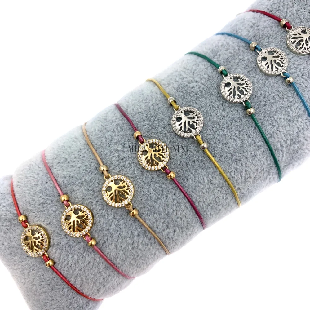 BPM176-163-Albero della Vita-12 Pz Bracciali Regolabili - BPM176-163-Albero della Vita-12 Pz Bracciali Regolabili