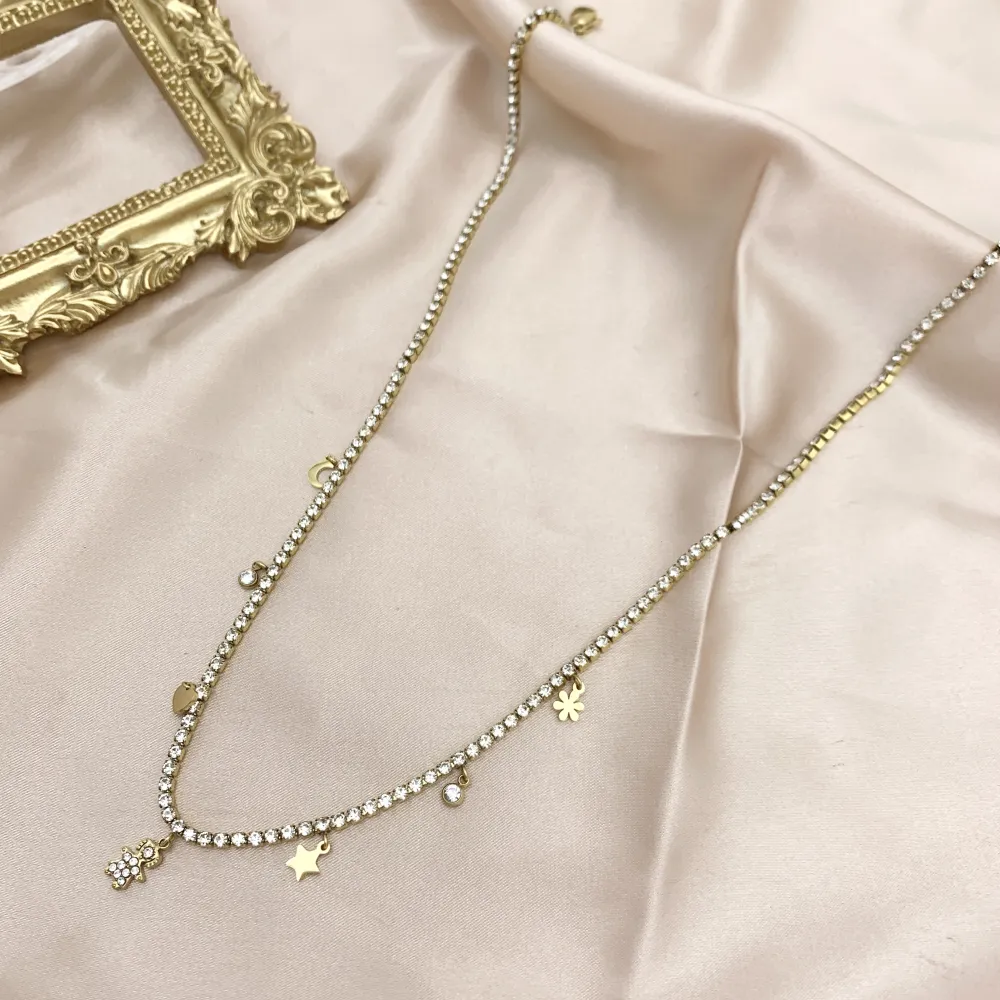 Tennis con Bimba-Collana Corta in Acciaio - CAC-103-AA2540N Bimba