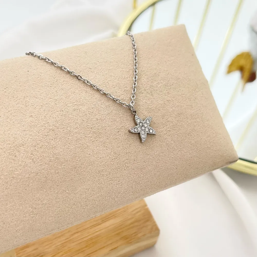 Stella Marina-Collana Girocollo in Acciaio - CAC-103-AA3490N