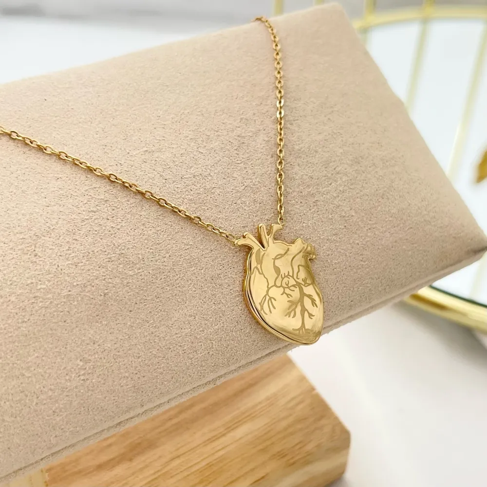 Cuore-Collana Girocollo in Acciaio - CAC-103-AA3808N