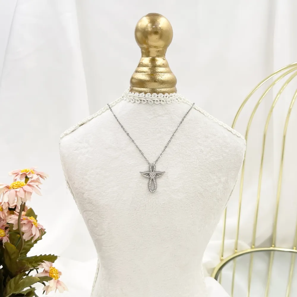 Angel Infinito -Collana Corta in Acciaio - CAC-103-AA4364N