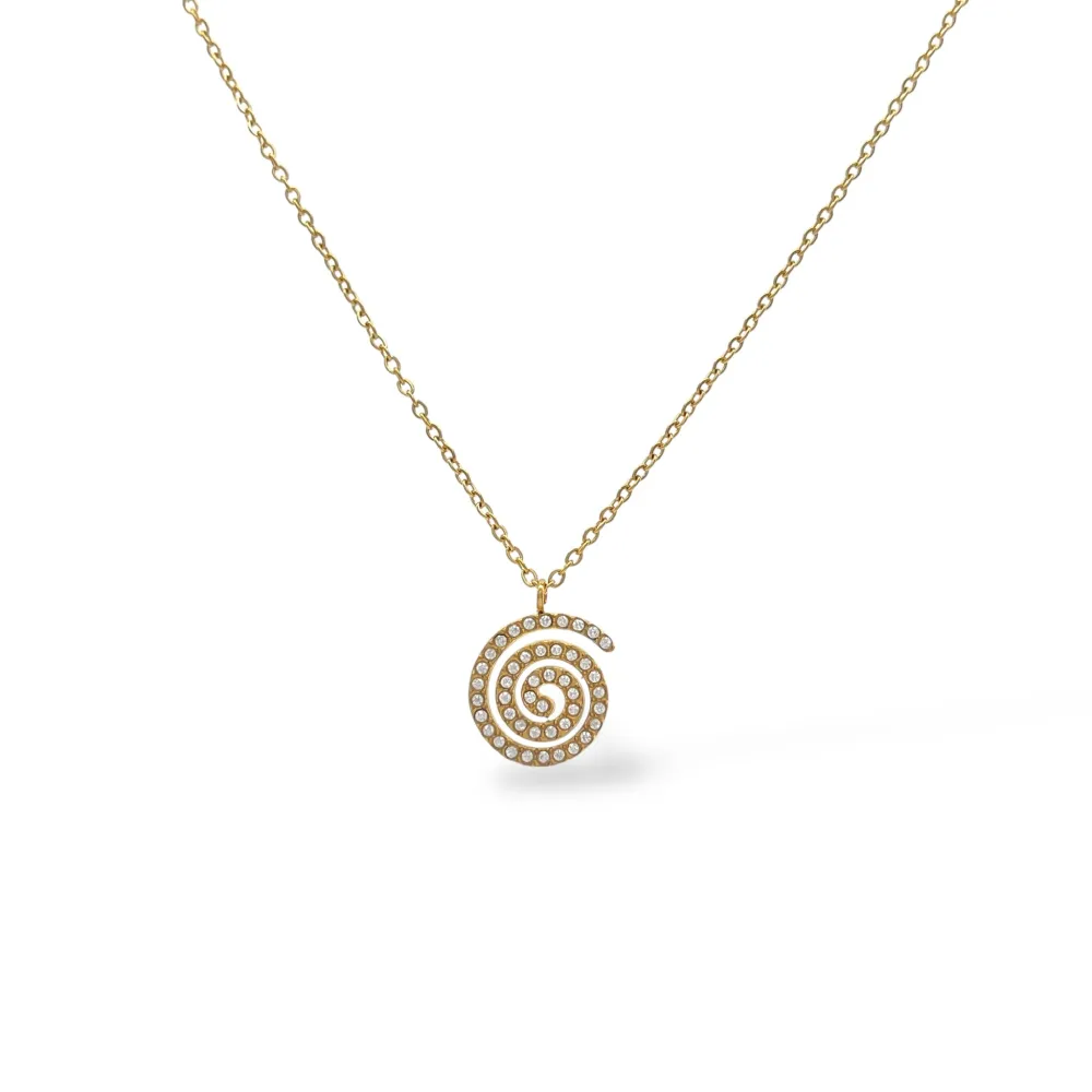 Chiocciola-Collana Girocollo in Acciaio - CAC-103-AA5551N