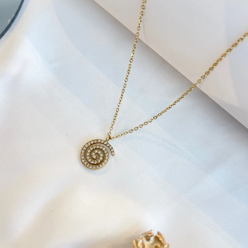 Chiocciola-Collana Girocollo in Acciaio - CAC-103-AA5551N