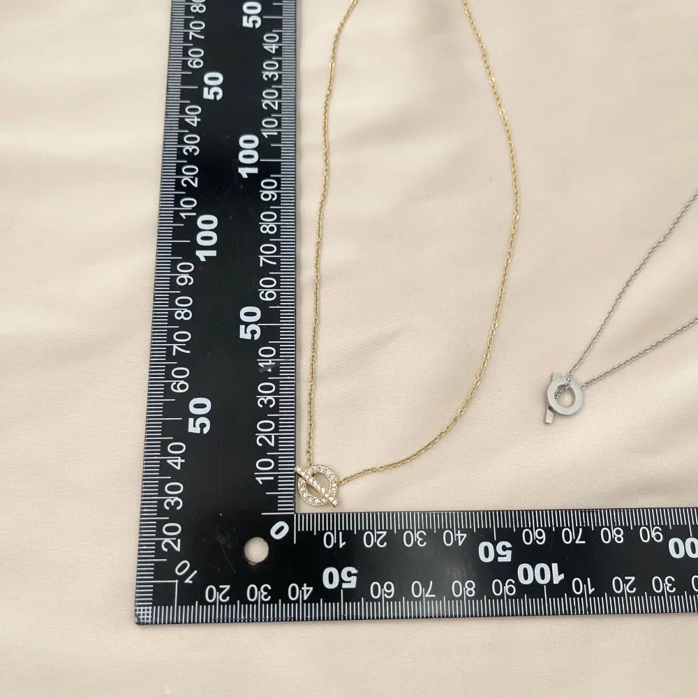 Cerchio con Barra-Collana Corta in Acciaio - CAC-103-AA729N