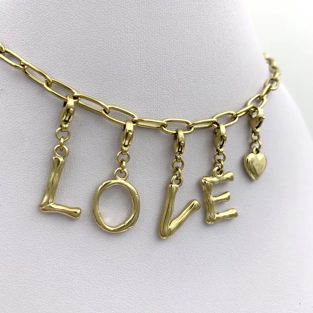 CAC64455-Catena Love - Collana Corta in Acciaio - CAC104-203